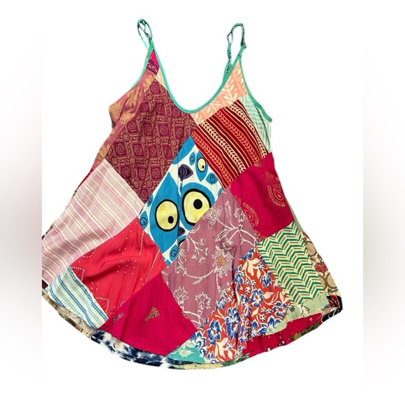 India Boutique Creative Patchwork Blouse Freesize. CL/GR 04. 13067 - Picture 2 of 4